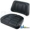 A & I Products Seat Cushion Set, Trapezoid, Black 19" x19" x12" A-T103BL